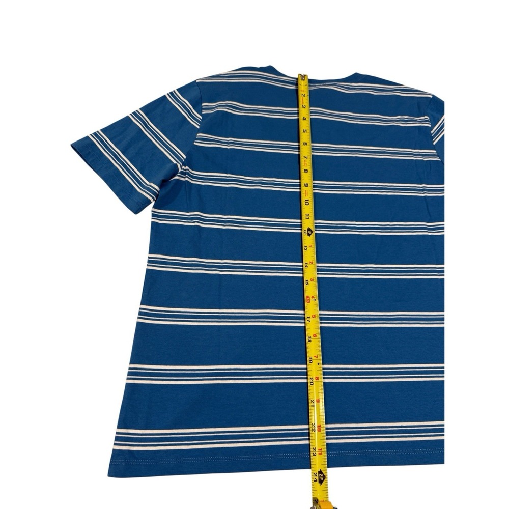 Kule The Modern Tee Women’s M White & Blue Striped Short Sleeve Casual Preppy - Picture 8 of 12